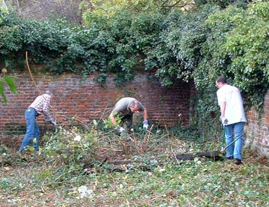 Garden High House Production Park Purfleet Royal Opera House National Skills Academy ROH social heritage local cultural history restoration redevelopment fruit trees flats herb beds kitchen inner walled garden Manor of West Thurrock