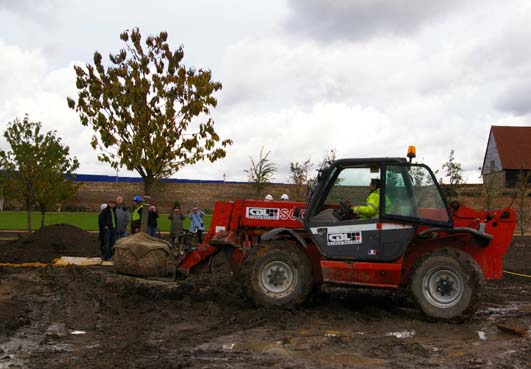 Orchard trees Garden High House Production Park Purfleet Royal Opera House National Skills Academy ROH social heritage local cultural history restoration redevelopment fruit trees flats herb beds kitchen inner walled garden Manor of West Thurrock